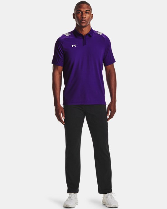 Men's UA Iso-Chill Polo, Purple, pdpMainDesktop image number 2